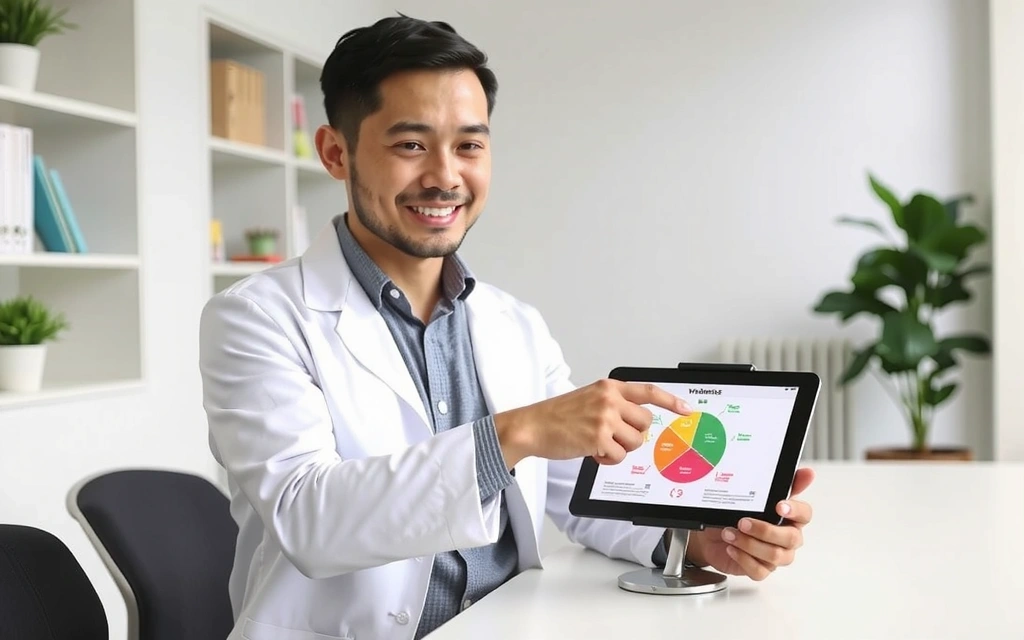 Expert en nutrition expliquant les bienfaits des vitamines